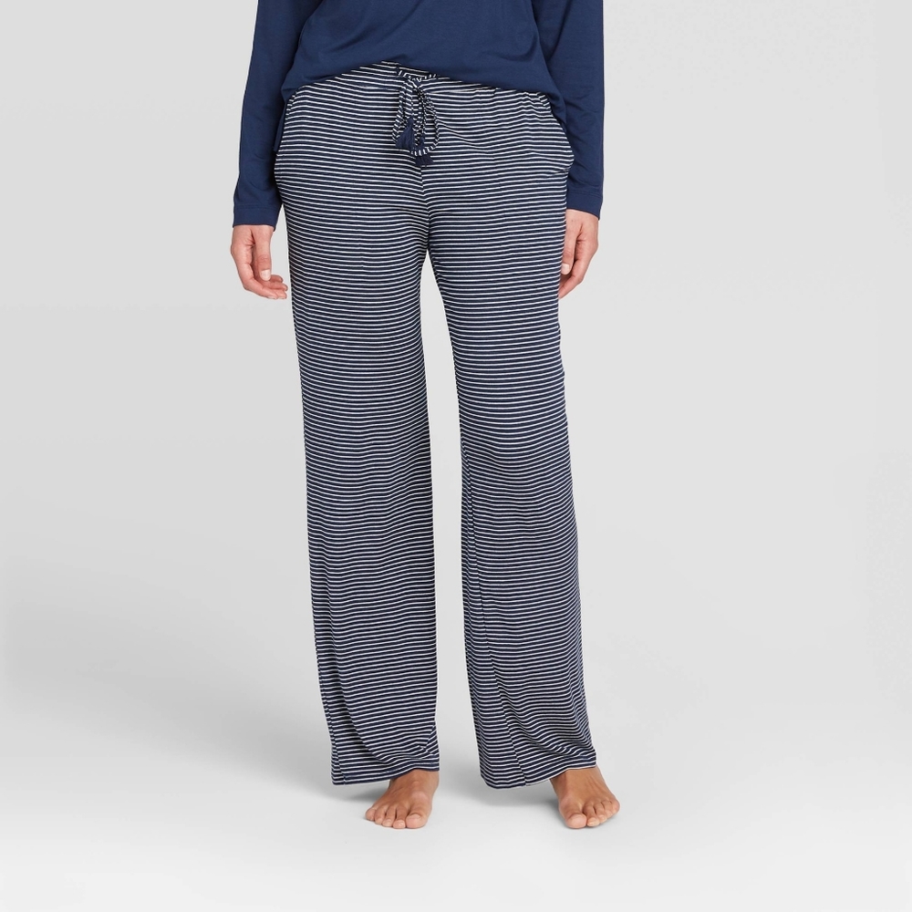 NWT Stars Above Beautifully Soft Navy Striped Pajama Pants